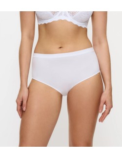 Majtki z wysokim stanem Triumph Sense Of Modal Midi białe 2