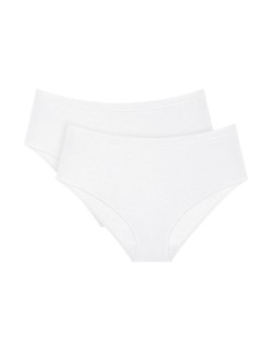 High-waisted panties Triumph Sense Of Modal Midi 2P white...