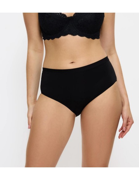 High-waisted panties Triumph Sense Of Modal Midi black