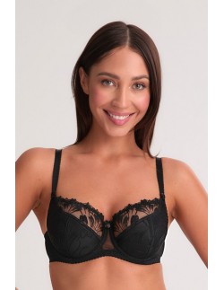 Bra half padded Gaia Paris 1302 black