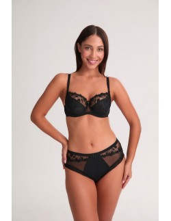 Bra half padded Gaia Paris 1302 black 2