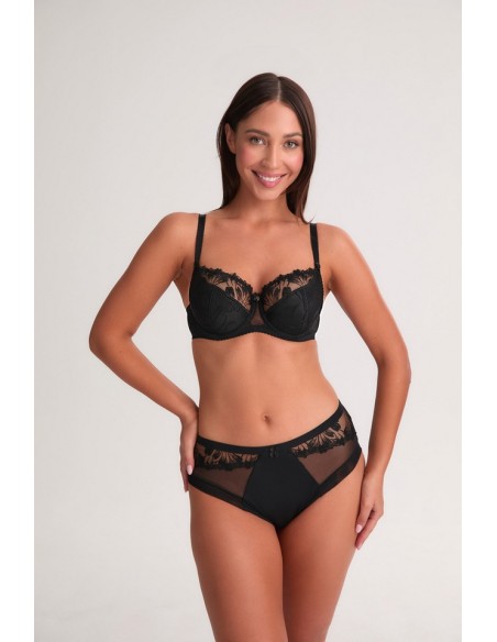Bra half padded Gaia Paris 1302 black