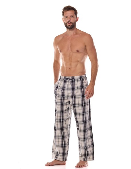 Trousers od pajamas men's in kratę L&L Ben 2472