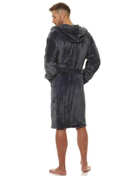 Szlafrok męski z kapturem L&L Costa 2110 