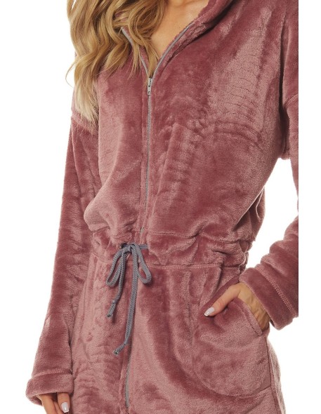 Bathrobe ladies' ciepły short na zipper L&L...