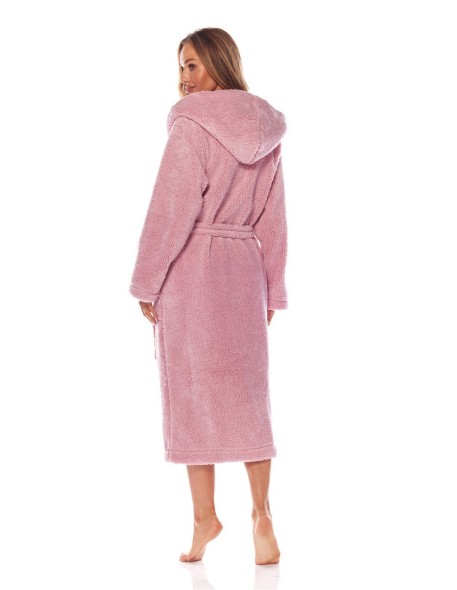Bathrobe ladies' ciepły long with hood L&L...