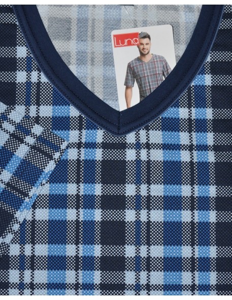 Piżama męska długi rękaw 3xl, Luna 795