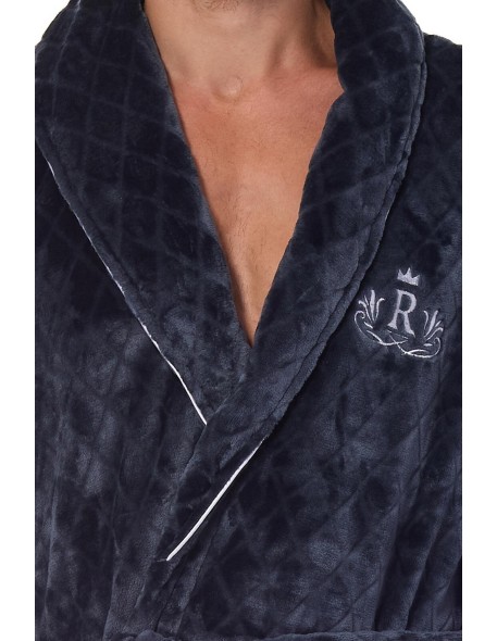 Męski szlafrok krótki L&L BJ 2454, komfortowy...