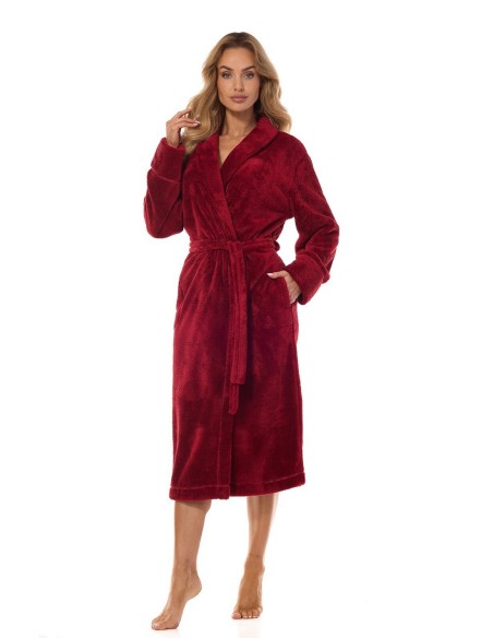 Elegancki szlafrok damski Camelia 2413 L&L, ciepły i komfortowy