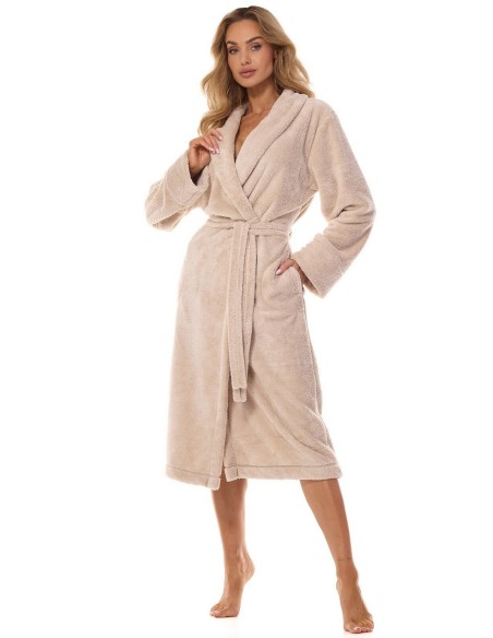Elegancki szlafrok damski Camelia 2413 L&L, ciepły i komfortowy