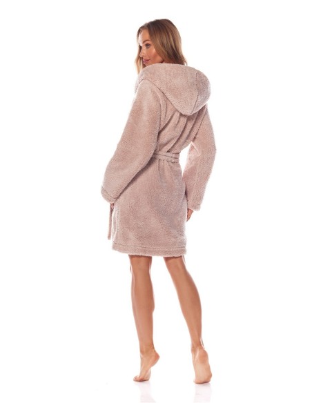 Bathrobe ladies' ciepły short with hood L&L Brandi 2204