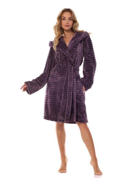 Bathrobe ladies' ciepły L&L Robin 2416
