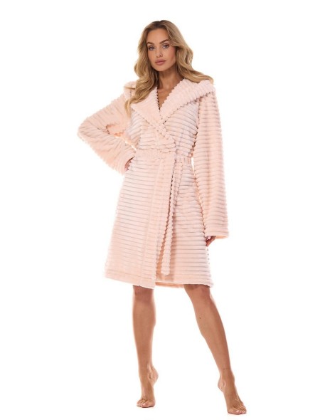 Szlafrok damski ciepły L&L Robin 2416, z...