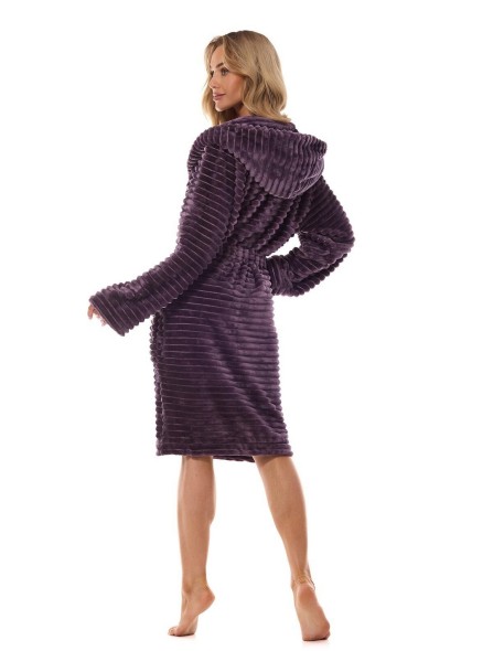 Szlafrok damski ciepły L&L Robin 2416, z...