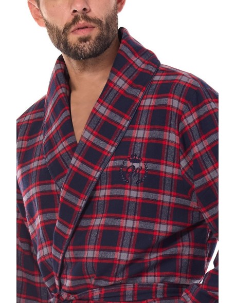 Bathrobe male short in kratę L&L BJ 2470