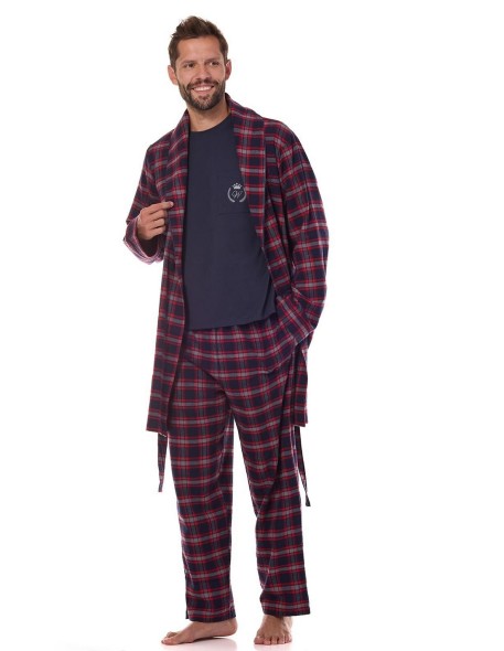 Bathrobe male short in kratę L&L BJ 2470