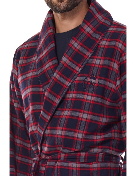 Bathrobe male short in kratę L&L BJ 2470