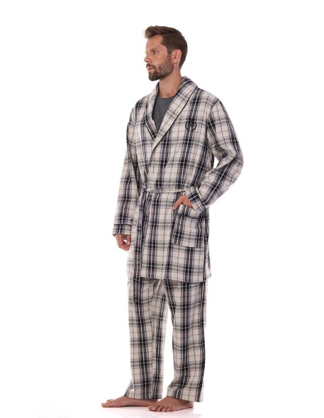 Bathrobe male short in kratę L&L BJ 2470