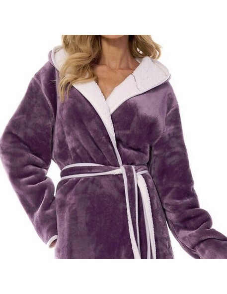 Bathrobe ladies' gruby L&L Sara 2417