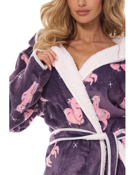 Bathrobe ladies' gruby L&L Sara 2417