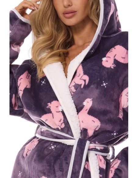 Bathrobe ladies' gruby L&L Sara 2417
