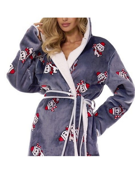 Bathrobe ladies' gruby L&L Sara 2417