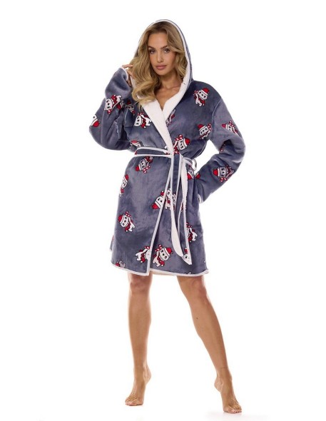 Bathrobe ladies' gruby L&L Sara 2417