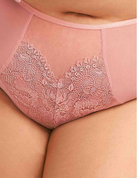 Figi damskie wysoki stan Nessa Milena N02 różowy