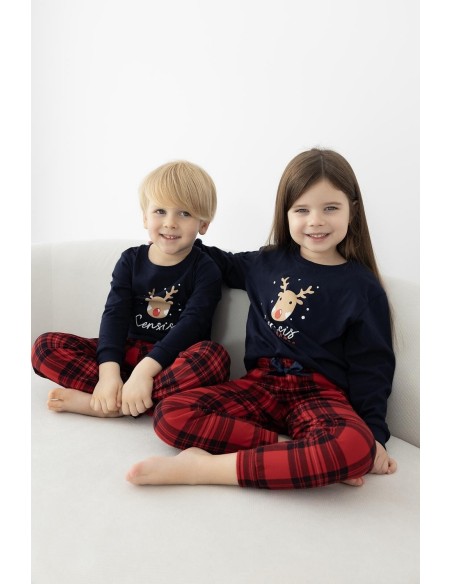 Pajamas świąteczna dla dziewczynki Sensis Lucy Kids 134-152 Christmas