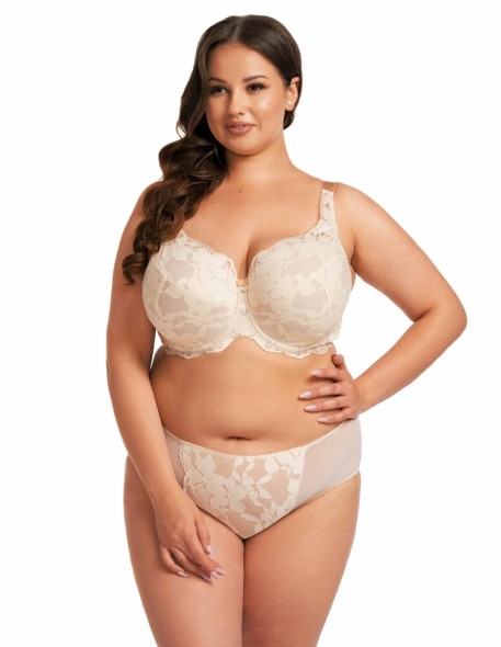 Biustonosz usztywniany ecru Nessa Milena