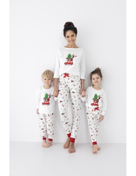 Piżama damska świąteczna Sensis Lillian 3/4 Christmas 