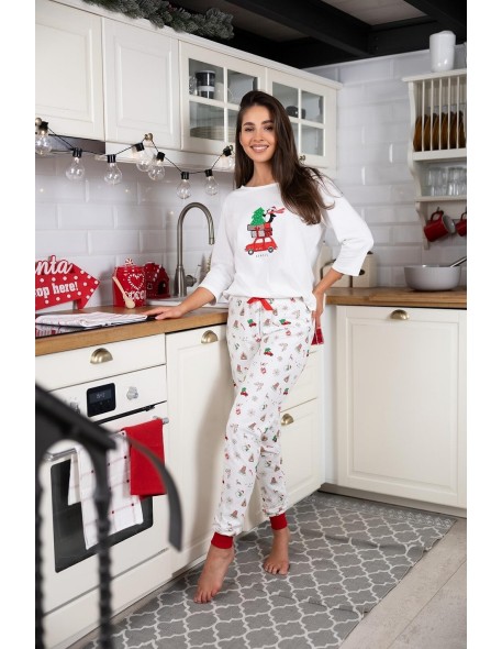 Piżama damska świąteczna Sensis Lillian 3/4...