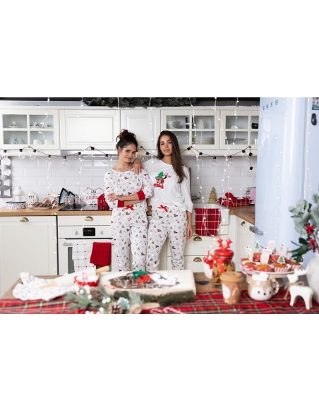 Piżama damska świąteczna Sensis Lillian 3/4 Christmas 