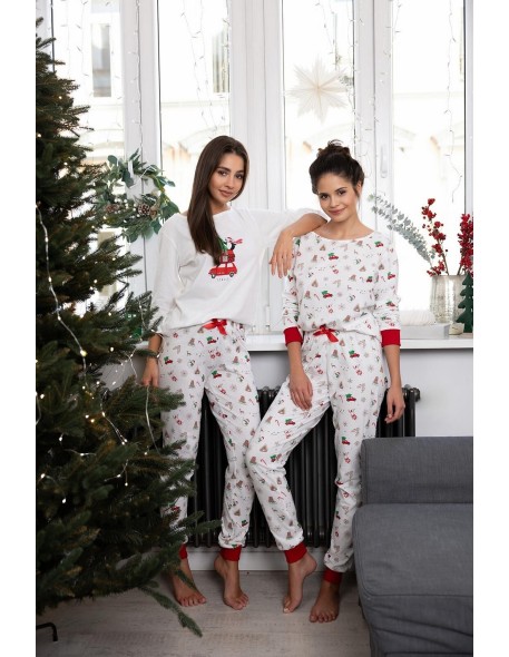 Piżama damska świąteczna Sensis Lillian 3/4...