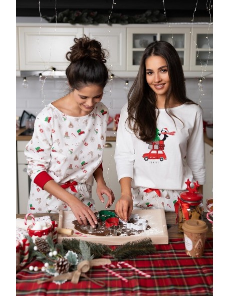 Piżama damska świąteczna Sensis Lillian 3/4...