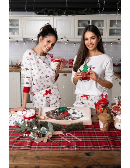 Piżama damska świąteczna Sensis Lillian 3/4...