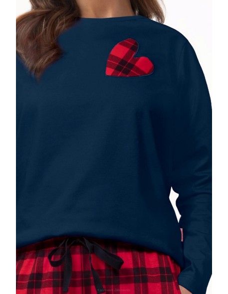 Piżama 394 dł/r s-2xl damska Luna