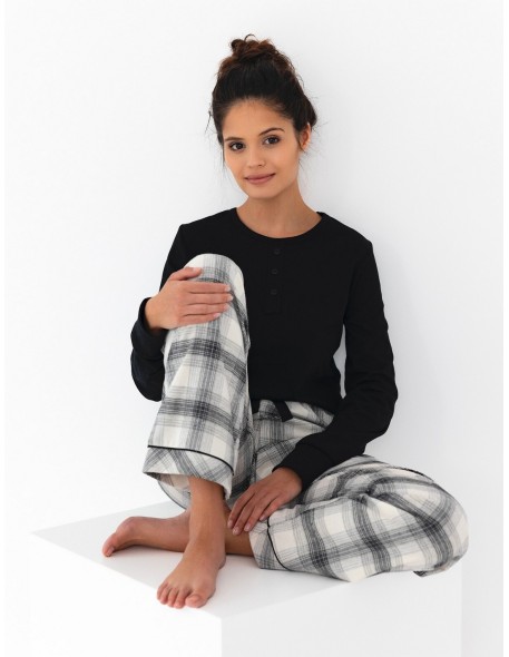 Pajamas women's long trousers Sensis Blanche