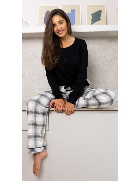 Pajamas women's long trousers Sensis Blanche