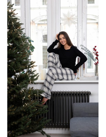 Pajamas women's long trousers Sensis Blanche