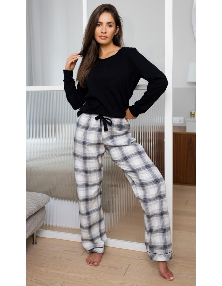Piżama damska długie spodnie Sensis Blanche 
