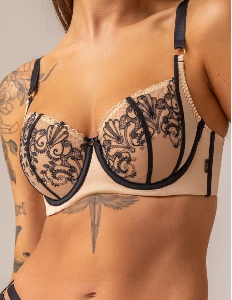Bra soft half cup Krisline Oriental