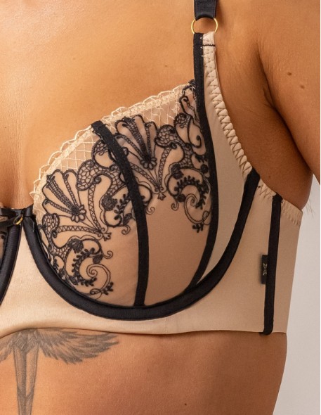 Bra soft half cup Krisline Oriental