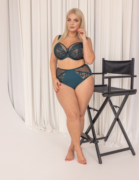 Figi damskie z wysokim stanem Krisline Palazzo, koronkowe