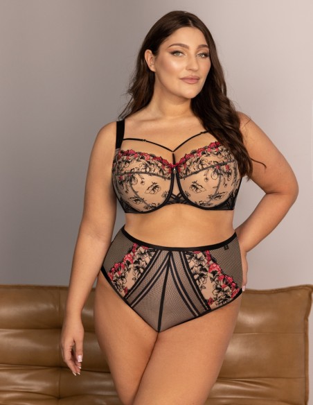 Thongs women's with wysokim stanem Krisline Flamenco