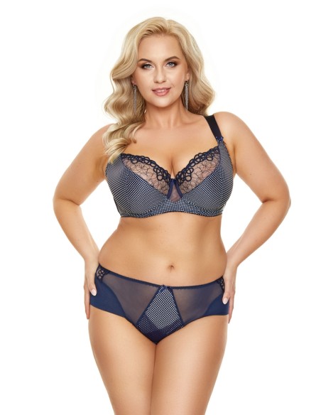 Biustonosz miękki Nessa Moly granatowy