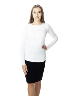Blouse women's polo with long sleeve Lookat 2