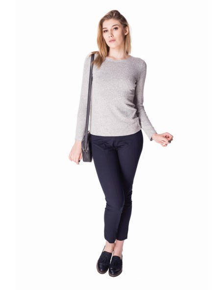 Soft sweater ladies' sofia color grey melange...