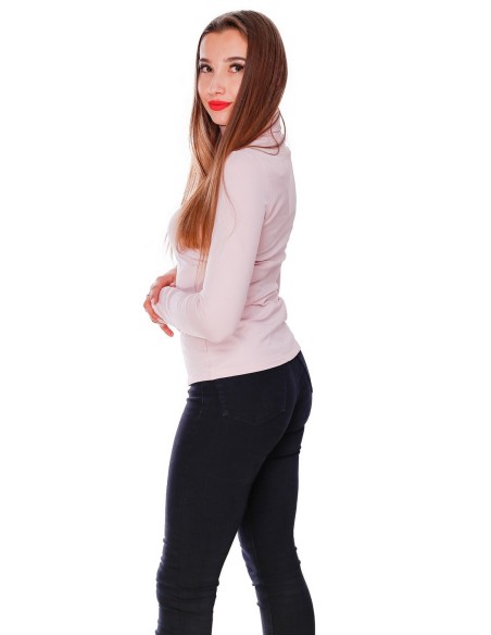 Bawełniany turtleneck ladies' misty soft Lookat