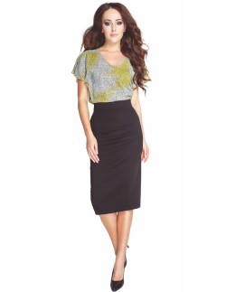 Luźna blouse women's in black spots Lookat